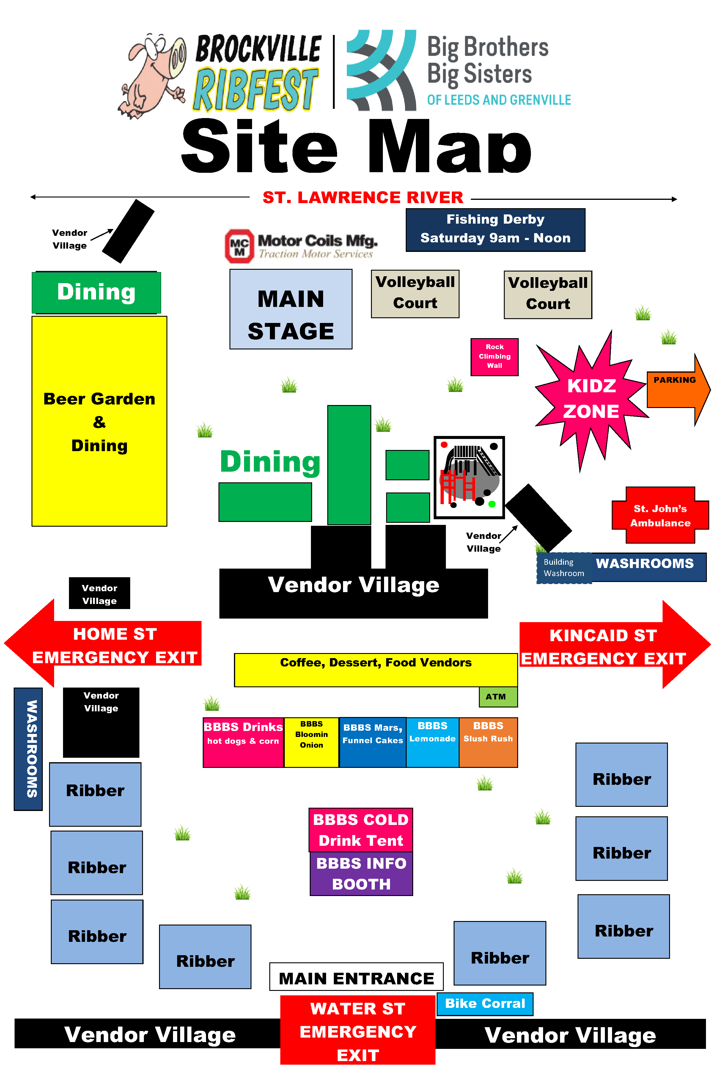 Schedule & Map | Brockville Ribfest